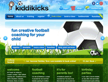 Tablet Screenshot of kiddikicks.co.uk